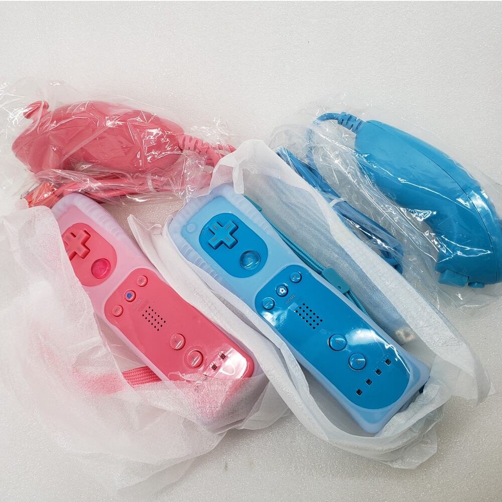 2-Pack Wireless Motion Plus Remote Controllers for Nintendo Wii/Wii U